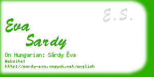 eva sardy business card