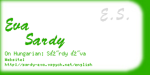 eva sardy business card